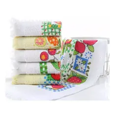 ANNI STAR - Set 12 Paños De Cocina Con Fleco Toalla Estampados X-1