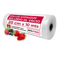 GENERICO - Rollo Bolsa Sellado al Vacio 20 cm X 10 mt