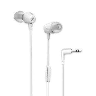 Jbl Audifono In Ear Con Manos Libre Harman C50 Hi Bass White