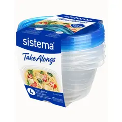 SISTEMA - Set de 4 Contenedores de 760 ml. - Fabricados en Nueva Zelandia