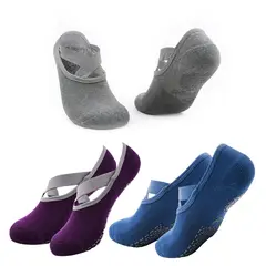 FITNICS - Calcetines Yoga Set 3 Pares Gris - Púrpura - Azul