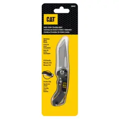 CAT - Cuchillo Navaja Plegable Caterpillar 980009 Punta Curva