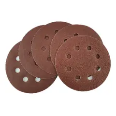 GENERICO - 5 Disco Lija Para Pulir 115mm Velcro Grano Variado TMK19194