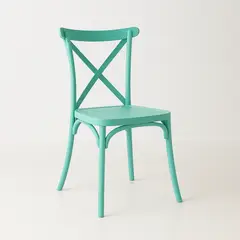 KLIK - Silla Crossback Danubio de Terraza Exterior o Comedor - Menta
