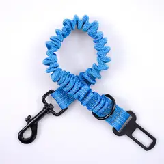 GENERICO - Cinturon de Seguridad Anti tirones para Perros y Gatos Azul