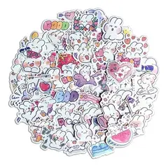 GARSIL - 50 Stickers de Mongmong - Etiquetas Autoadhesivas
