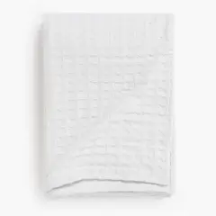 CALMA HOUSE - Cubrecama Panal 240x260 Blanco (cama 2 plazas o Queen)