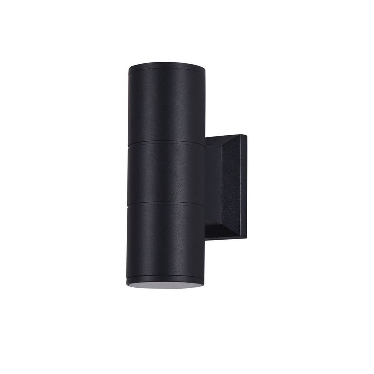 Apliqué Doble Porta GU-10 Cilindro Kapelle Negro