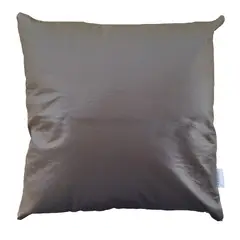 ELIZABETH PEPER - Funda Cojin Decorativo EcoCuero Cafe Oscuro 45x45