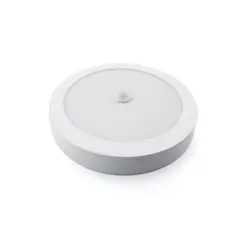 AVC Y VELL MAX - Panel Redondo LED Sobrepuesto Con Sensor Blanco 18W Frío