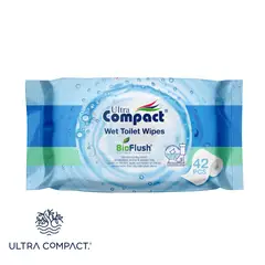 ULTRA COMPACT - Toallitas Humedas para baño BIODEGRADABLES - Papel Higienico Húmedo