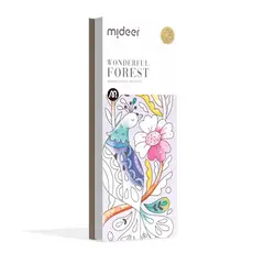 MIDEER - Libreta De Acuarelas Para Pintar Motivo Bosque Maravilloso