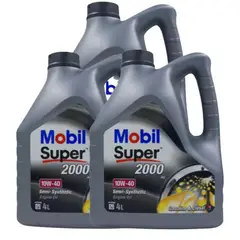 MOBIL - Aceite10w40 Super 2000 Sintetico Sn Plus 4lt X3