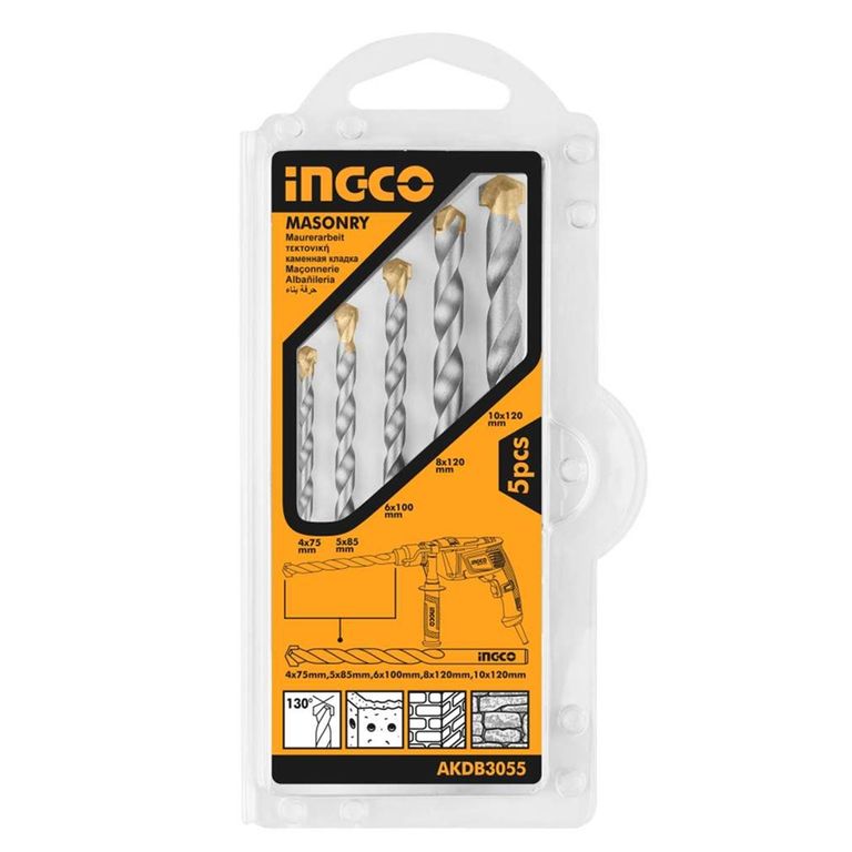Kit Set Juego Brocas Para Concreto 5 Piezas Akdb3055