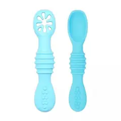 GENERICO - Cucharas de aprendizaje Pre-cucharas bebé Color Celeste
