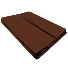 VICTORIANAS - Faldón Liso 5 Pliegues 1,5 Plaza Chocolate 200 Hilos