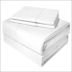 VICTORIANAS - Juego De Sabanas Full Inmaculada Delicato Blanco 300 Hilos