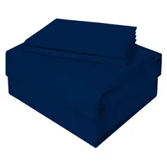 VICTORIANAS - Juego De Sábanas 1 Plaza Diversión Clásico Azul 200 Hilos