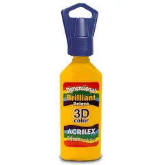 GENERICO - DIMENSIONAL BRILLANTE RELIEVE 3D 35 ML - Amarillo