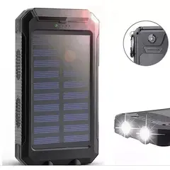 STARTECHOFFICE - Cargador Solar Portátil 20000mAh Linterna a Prueba de Agua y polvo