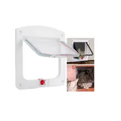GENERICO - Puerta Abatible Para Perros Gatos Pequeños Entrada Y Salida