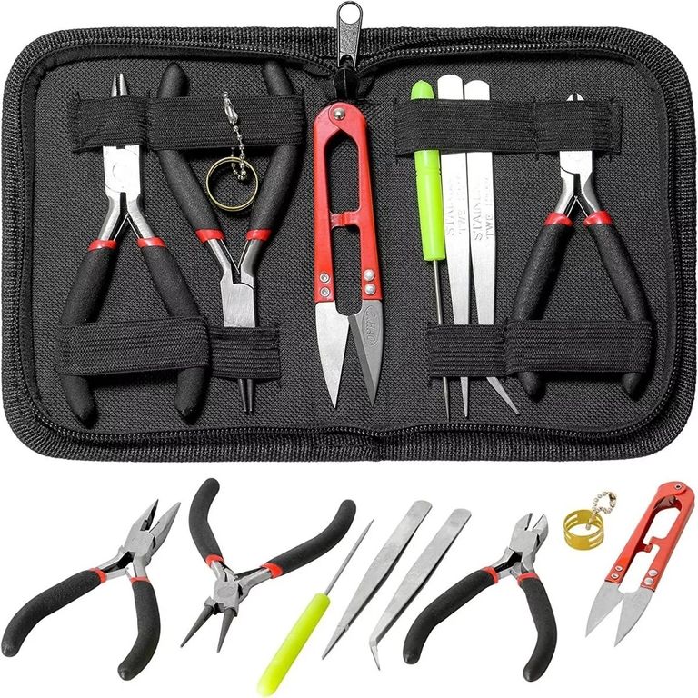 Set De Herramientas Bisutería Joyería Alicates Pinzas Tijera a $16.505