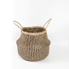 PLANT ME - CANASTO DECORATIVO DE FIBRA NATURAL L NUSA