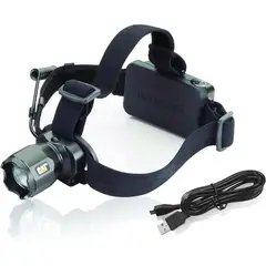 CAT - Linterna Led Cabeza Frontal Con Enfoque Recargable Ct4205 Lumns 380