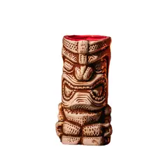 MOOR - Taza Tiki Ancestral 420 ML, Alto 16 cm