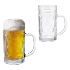 GENERICO - Set 2 Jarras Shoperas Cerveceras Munster Vikingo Allegra 560ml