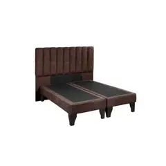 INNOVAMUEBLES - RESPALDO DREAMS + BASE BD 2 PL CHOCOLATE