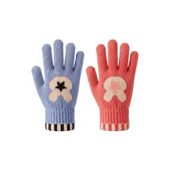 LIKE SHOP - Pack 2 Pares de Guantes Polar Suave Invierno Niña