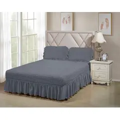 GENERICO - FALDON KING ACOLCHADO TURCO,COLOR GRIS