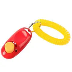 GENERICO - Clicker para entrenamiento adiestramiento de Perros Rojo.