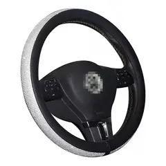 GENERICO - Funda Cubre Volante Universal Antideslizante Negro Cristal