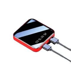 GENERICO - Cargador Portátil Power Bank 10000 mAh 2USB Micro USB Linterna