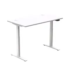 UPLIFT - Escritorio Eléctrico Regulable - Cubierta Roble 140x70 cm + Base Blanca