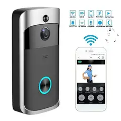 GENERICO - Portero Wifi DoorBell Inteligente con Timbre para Smartphone e Intercomunicador 166° Ángulo Visión