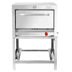 TICGAS - Horno 1 Cámara Inox. Semi Industrial. 58x65, Gas Natural