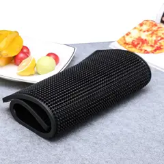GENERICO - Mat Bar 45x30cm Goma De Servicio Bar Negra Barmat Escurridor Copas