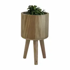 LA SILLERIA - MACETA PALENA MADERA