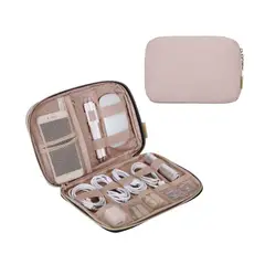 BAGSMART - Organizador Electrónico Athena para Viajes Compacto Rosado