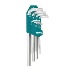 TOTAL TOOLS - Set Juego De Llaves Allen Hexagonal 9 Piezas