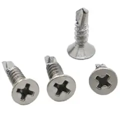 GENERICO - Tornillo Cabeza Plana Punta Broca 8x3/4 1000 Pcs Tmk19843