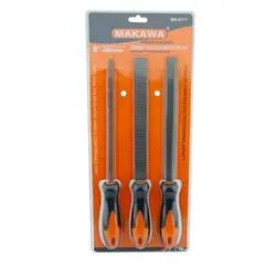 MAKAWA - Juego De Limas Escofinas Para Madera 8 Pulgadas 3 Piezas Mk