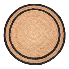 BAZHARS - Alfombra Redonda Yute 150X150 cm Nav Bk 735