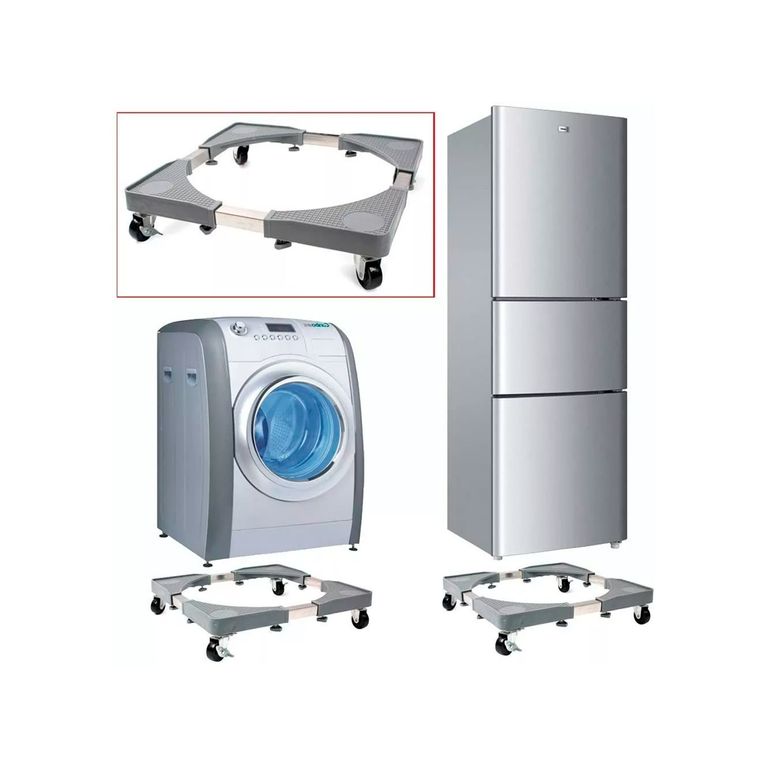 Base Ajustable Multiuso Con Ruedas Cocina Refrigerador Lavadora
