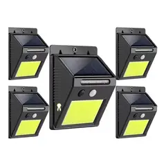 GENERICO - Set 5 Foco Solar Exterior Con Sensor De Movimiento