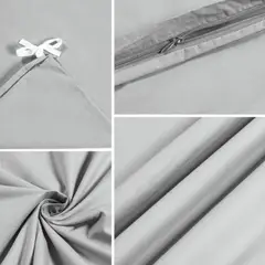 DREAMY - Funda Manta Single Gris Claro