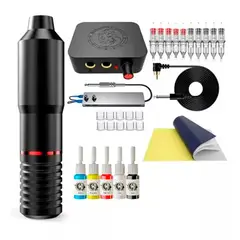 ESHOPANGIE - Kit Maquina Tatoo Profesional Accesorios